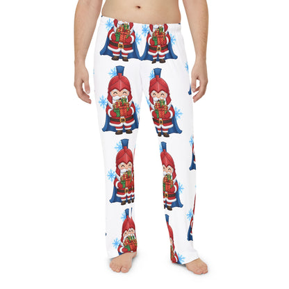 Spartan Santa White Men's Pajama Bottoms