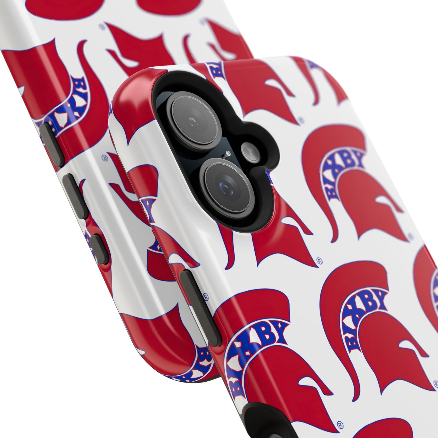 Bixby Spartan Red Logo Impact Resistant iPhone Case