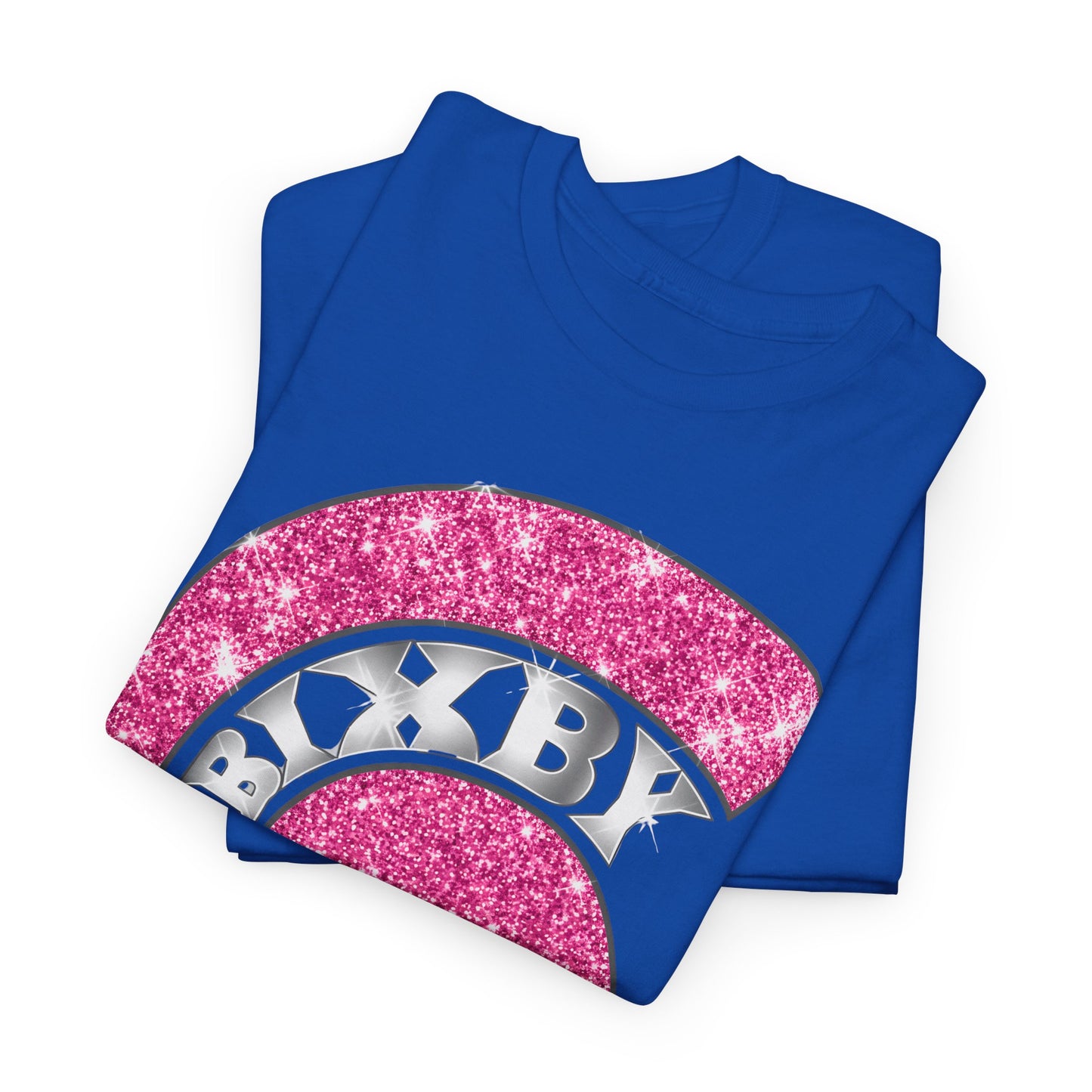 Bixby Spartan Pink Helmet Bling Gildan Tee