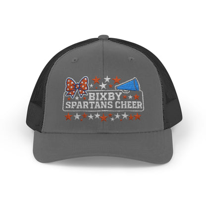 Bixby Spartans Cheer Embroidered Trucker Snapback