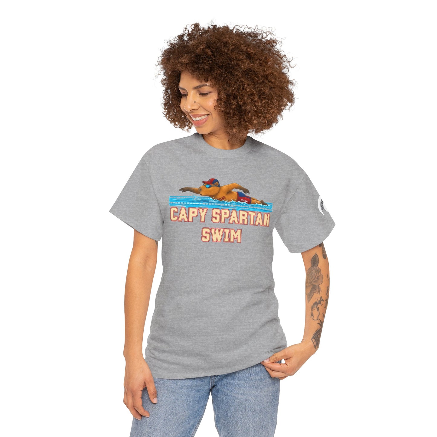 Capy Spartan Swim Gildan Tee