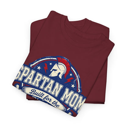 Spartan Mom T-Shirt - Built for the Bleacher, School Spirit Mom Tee