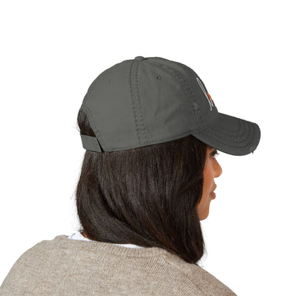 Love Script Heart Embroidered Vintage Distressed Ballcap