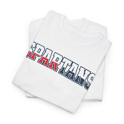 Spartans Athletic Letter Chest and Left Sleeve Gildan Tee