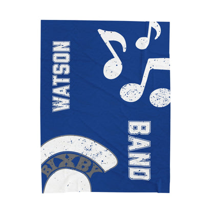 Pride of Bixby Band Velveteen Plush Blanket