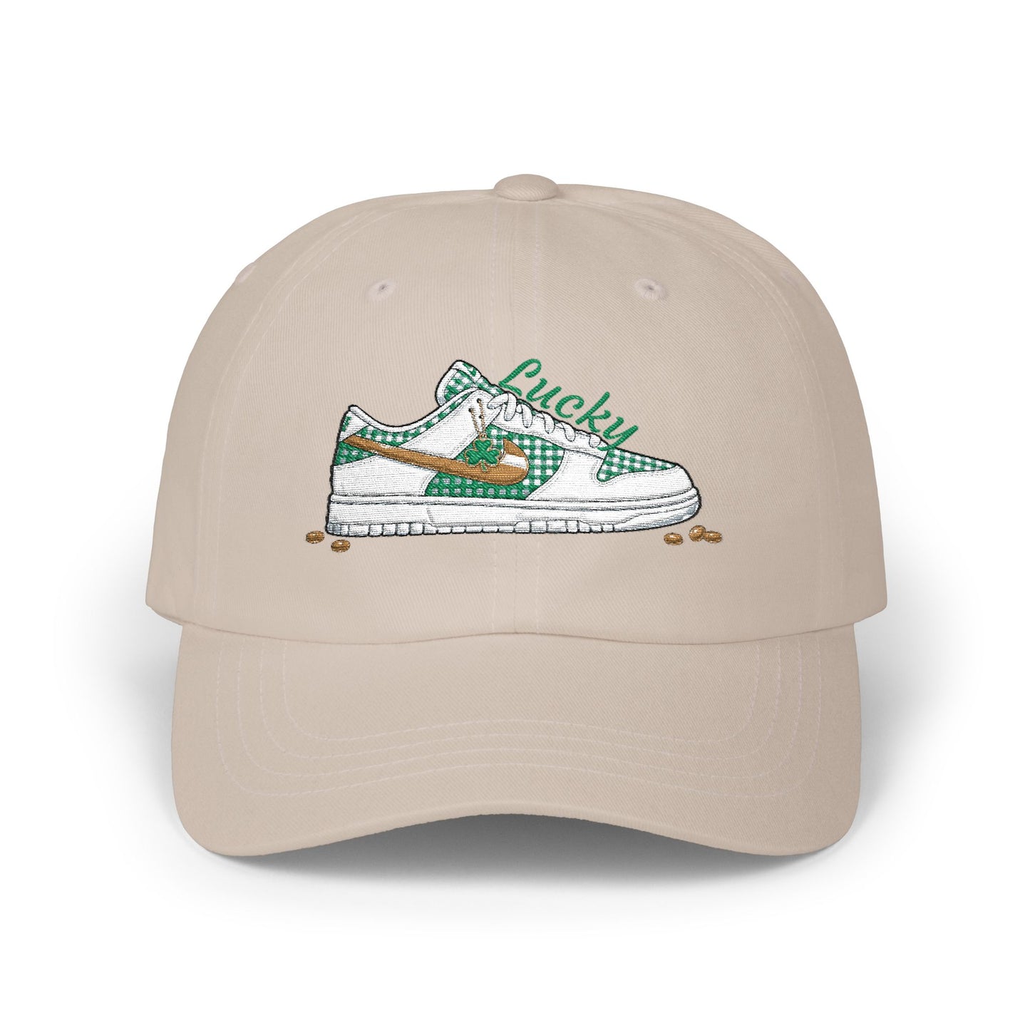 Embroidered Lucky Sneaker Dad Cap St. Patrick’s Day Casual Baseball Hat
