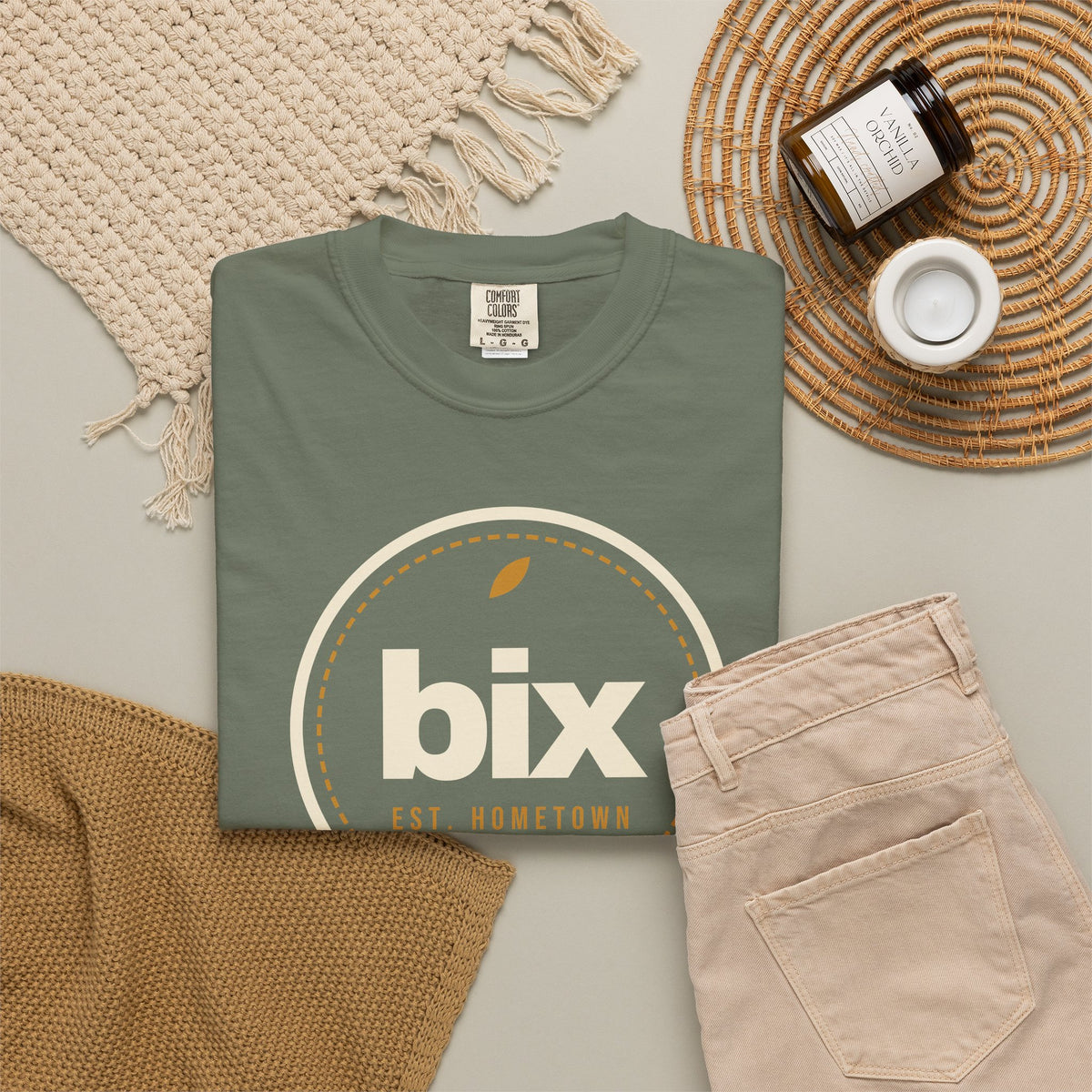 bix Stamp Bixby, Oklahoma Comfort Colors Tee