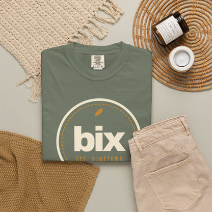 bix Stamp Bixby, Oklahoma Comfort Colors Tee