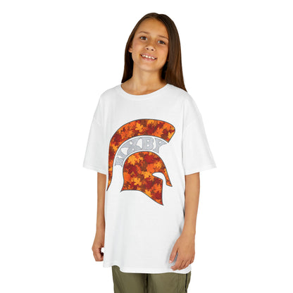 Bixby Spartan Fall Helmet Youth Gildan Tee