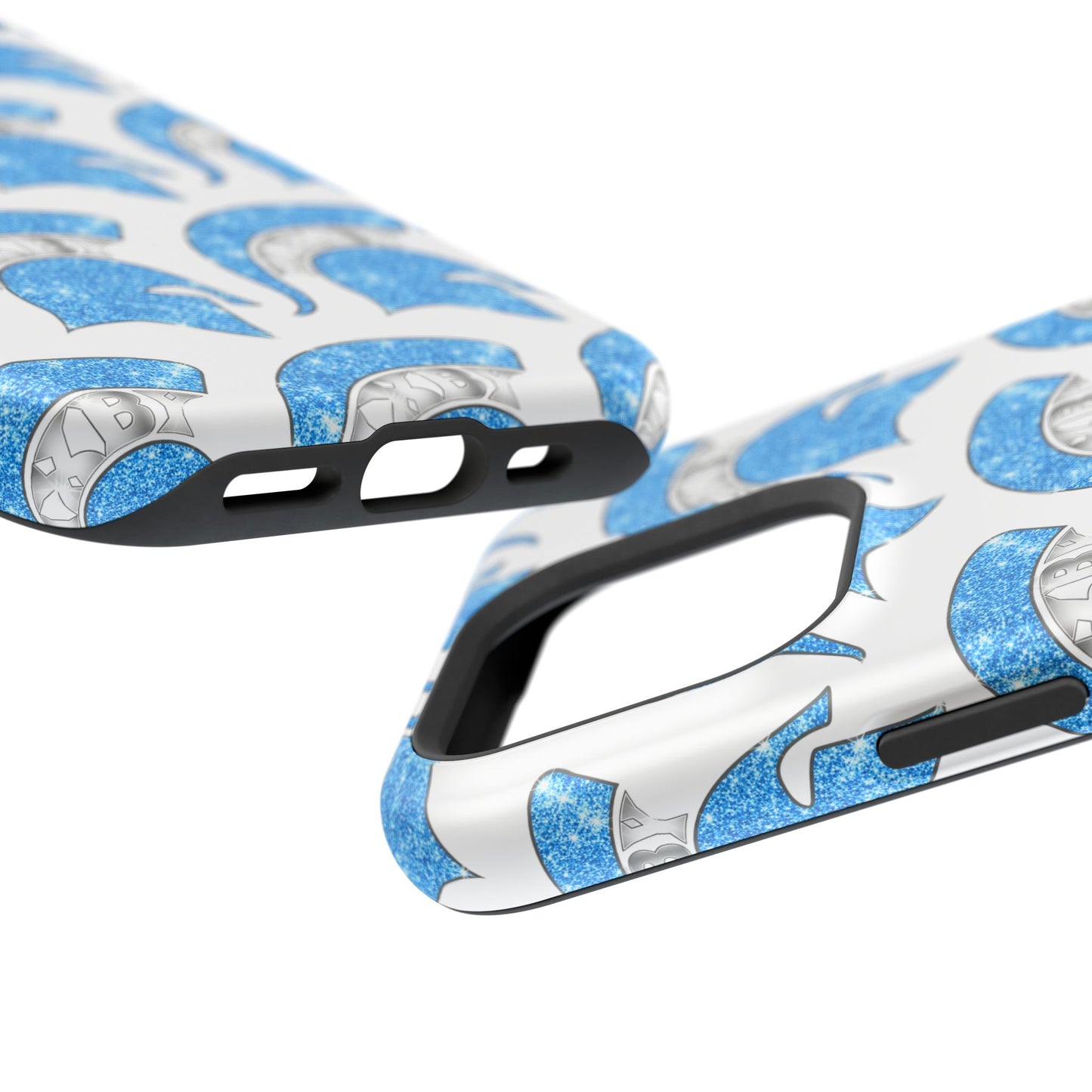 Bixby Spartan Blue Bling Logo Impact Resistant iPhone Case
