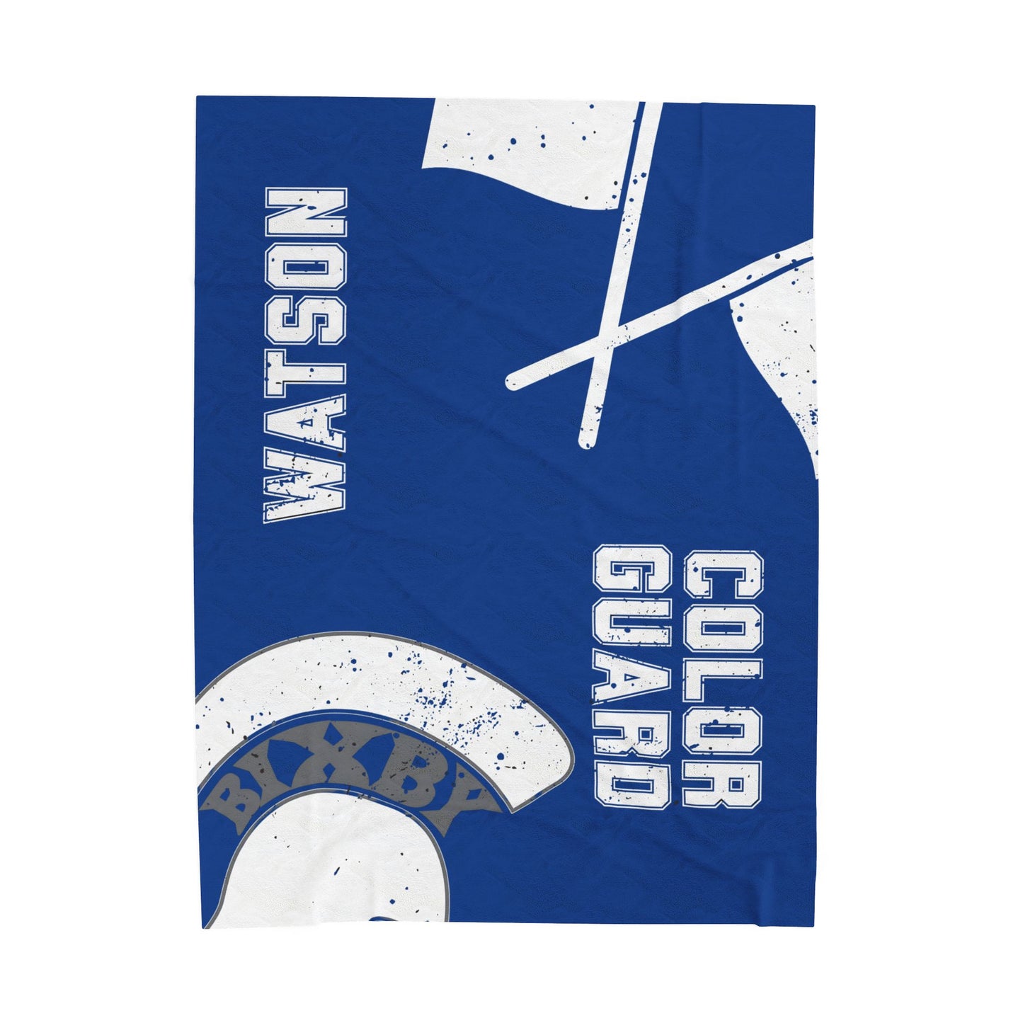 Pride of Bixby Band Color Guard Velveteen Plush Blanket