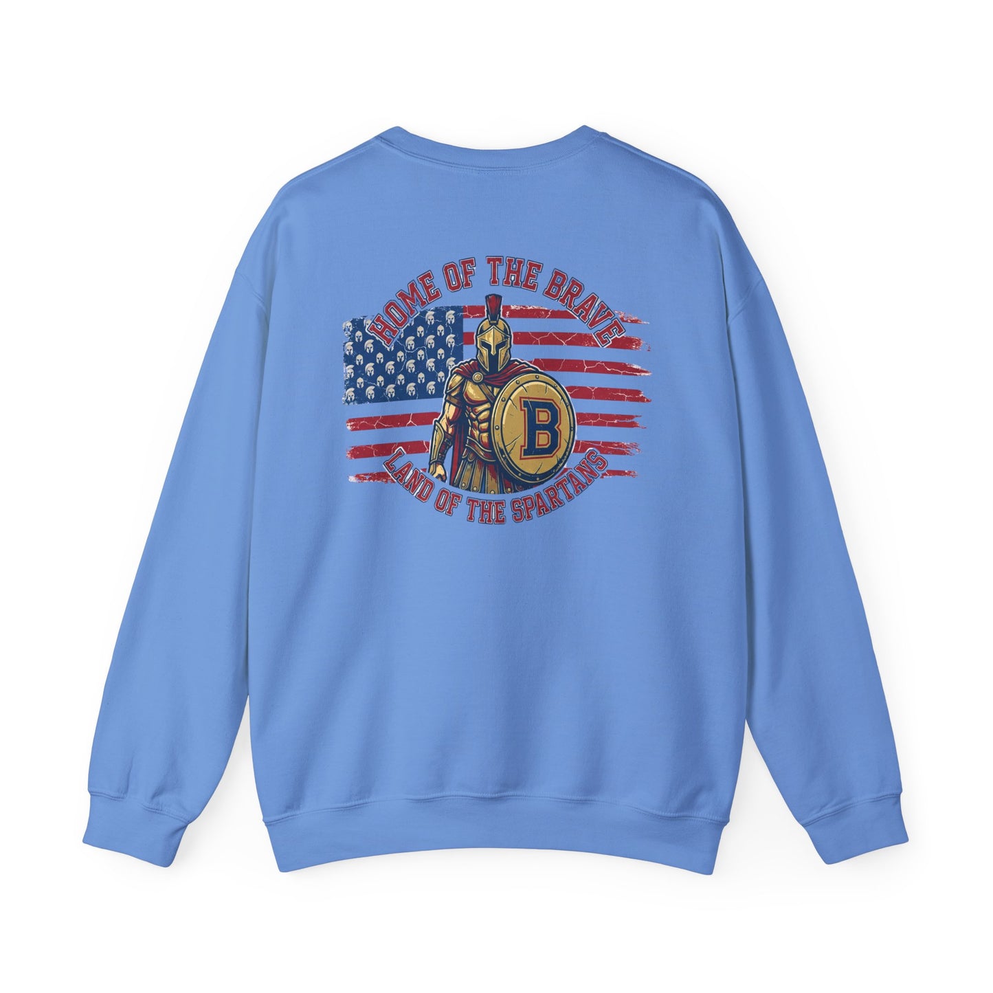 Patriotic Land of the Spartans Gildan Sweatshirt
