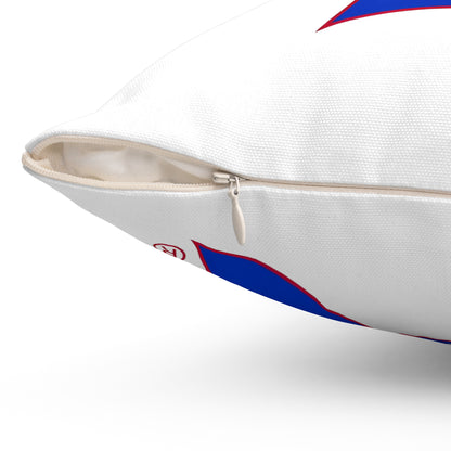 Bixby Spartans Blue Logo Decorative Pillow