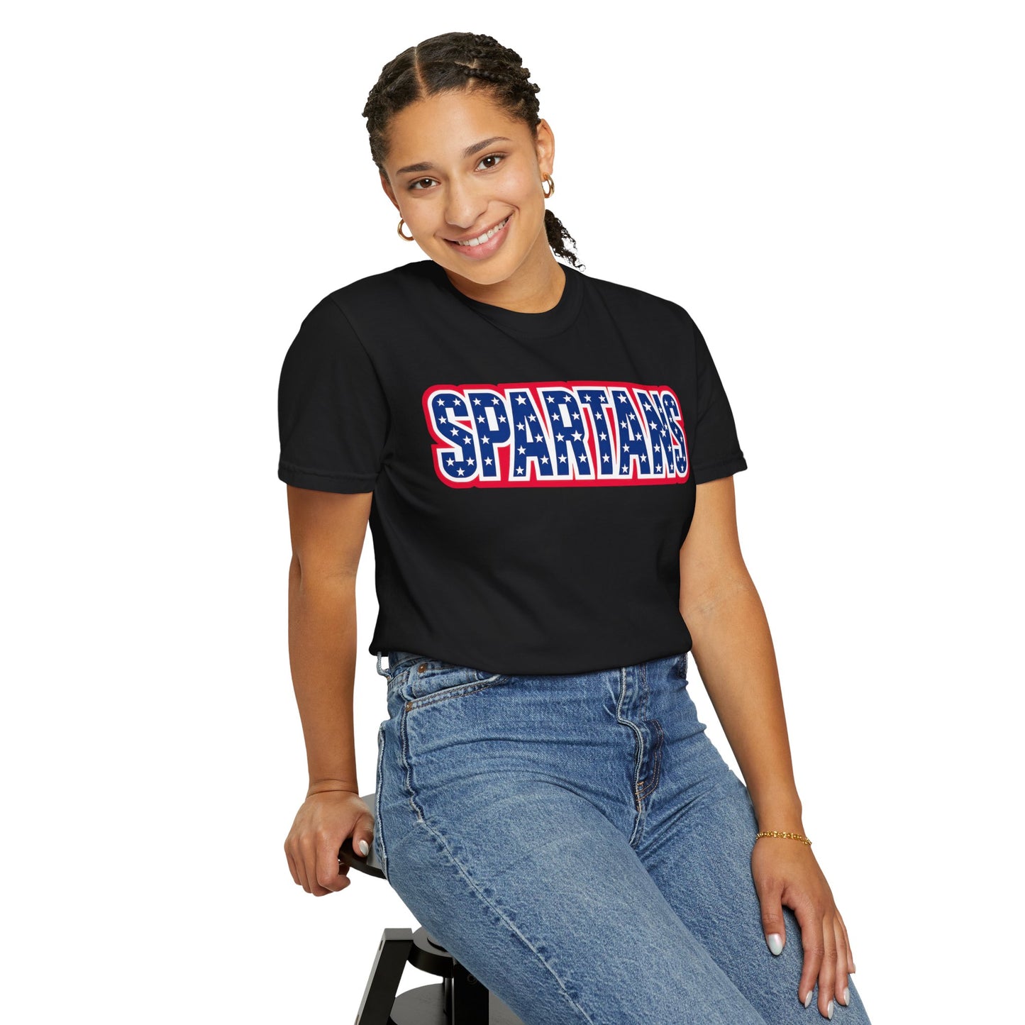 Spartans Patriotic Comfort Colors Tee