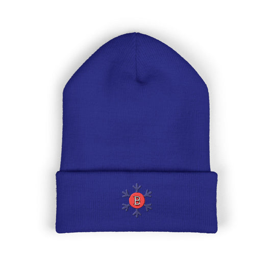 Bixby Spartans Snowflake B Embroidered Winter Beanie