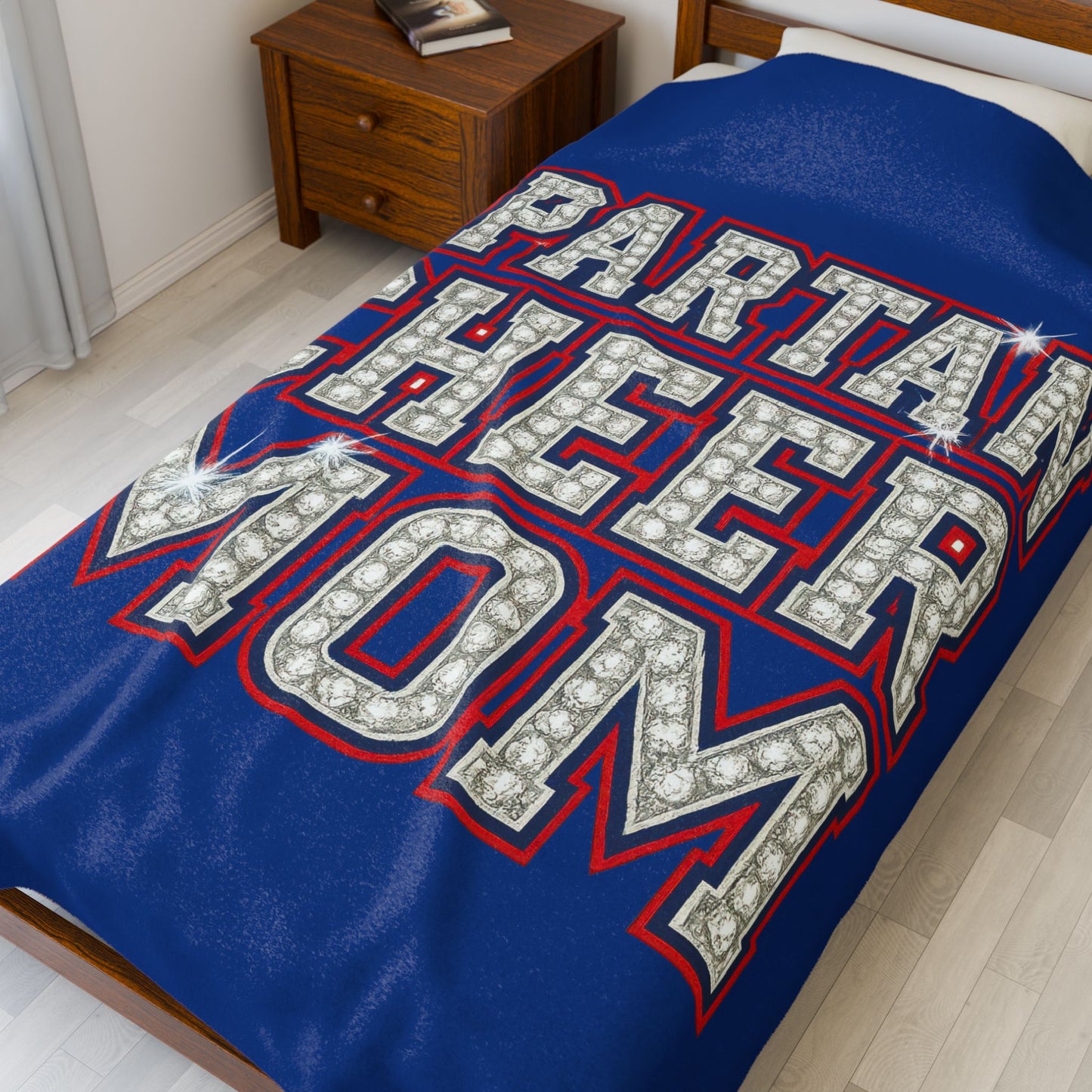 Spartan Cheer Mom Velveteen Plush Blanket