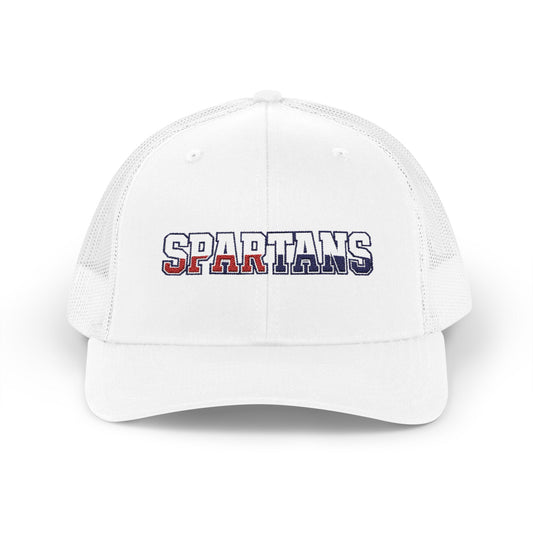 Spartans Gradient Color Embroidered Trucker Snapback