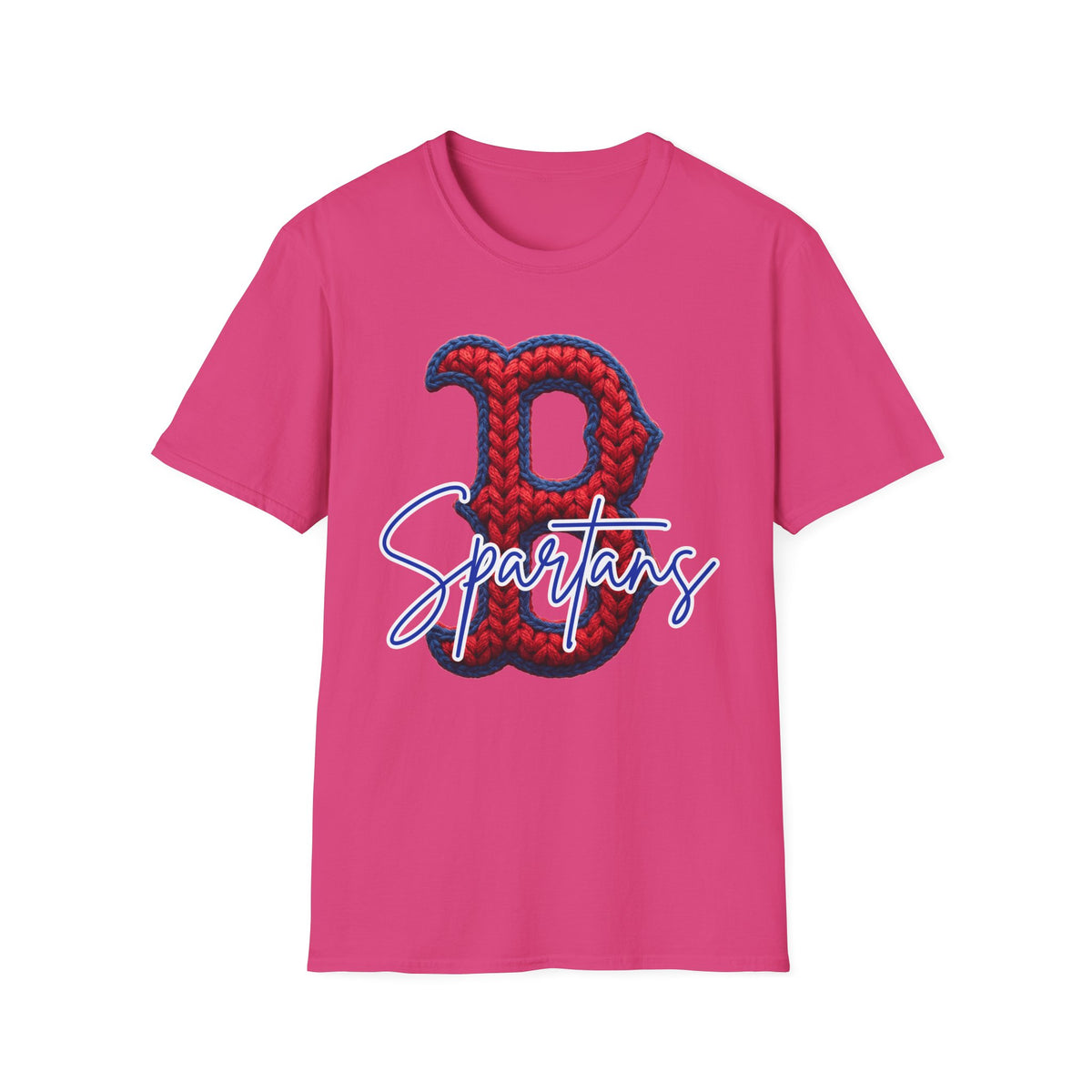 Bixby Spartans Script 'B' Logo Softsyle Tee