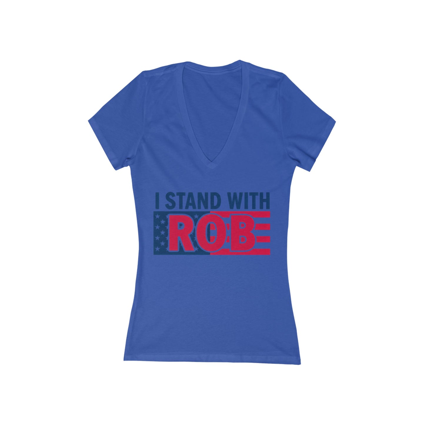 Patriotic Flag - I Stand With Rob Women's V-Neck