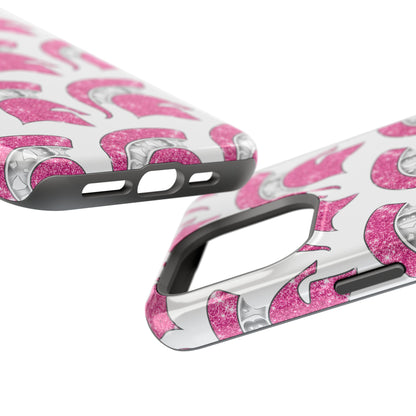 Bixby Spartan Pink Bling Logo Impact Resistant iPhone Case
