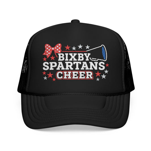 Bixby Spartans Cheer Embroidered Foam Trucker Hat