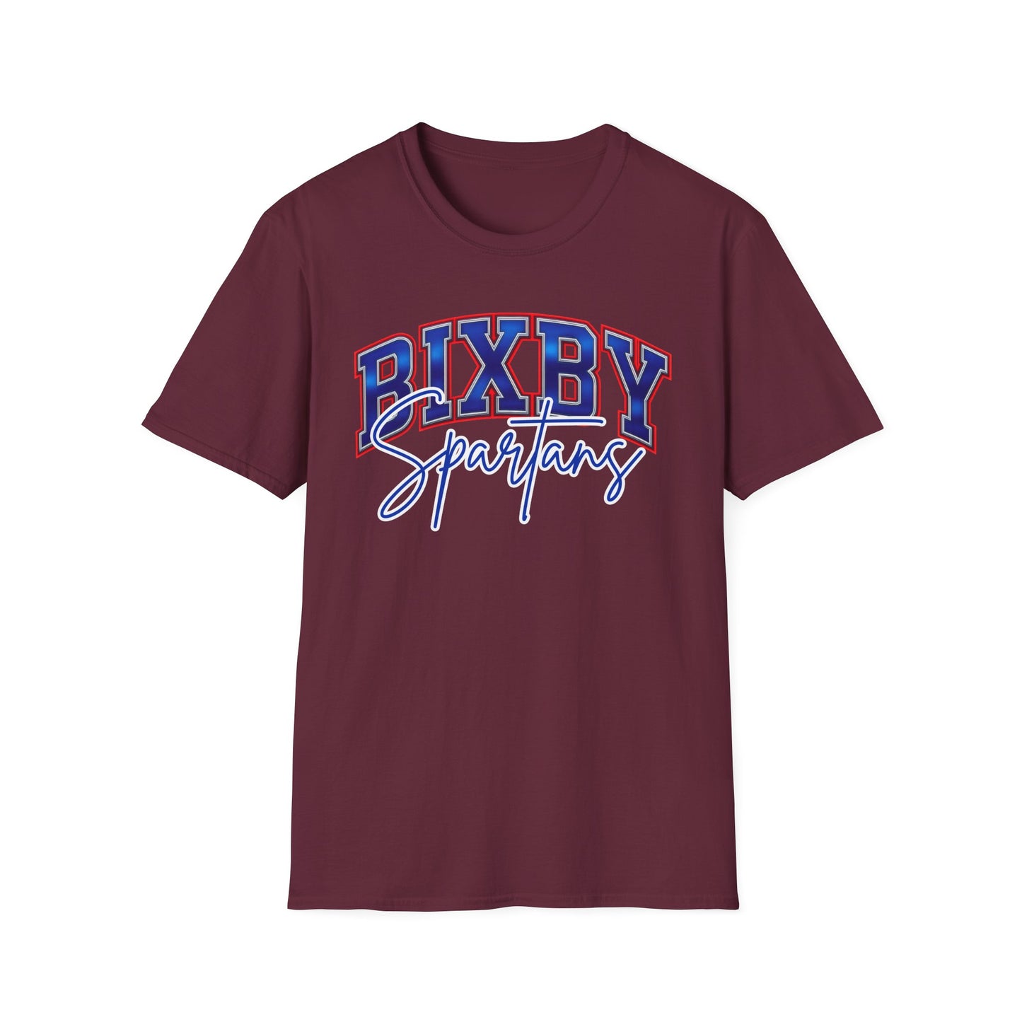 Bixby Spartans School Spirit Softstyle Gildan Tee