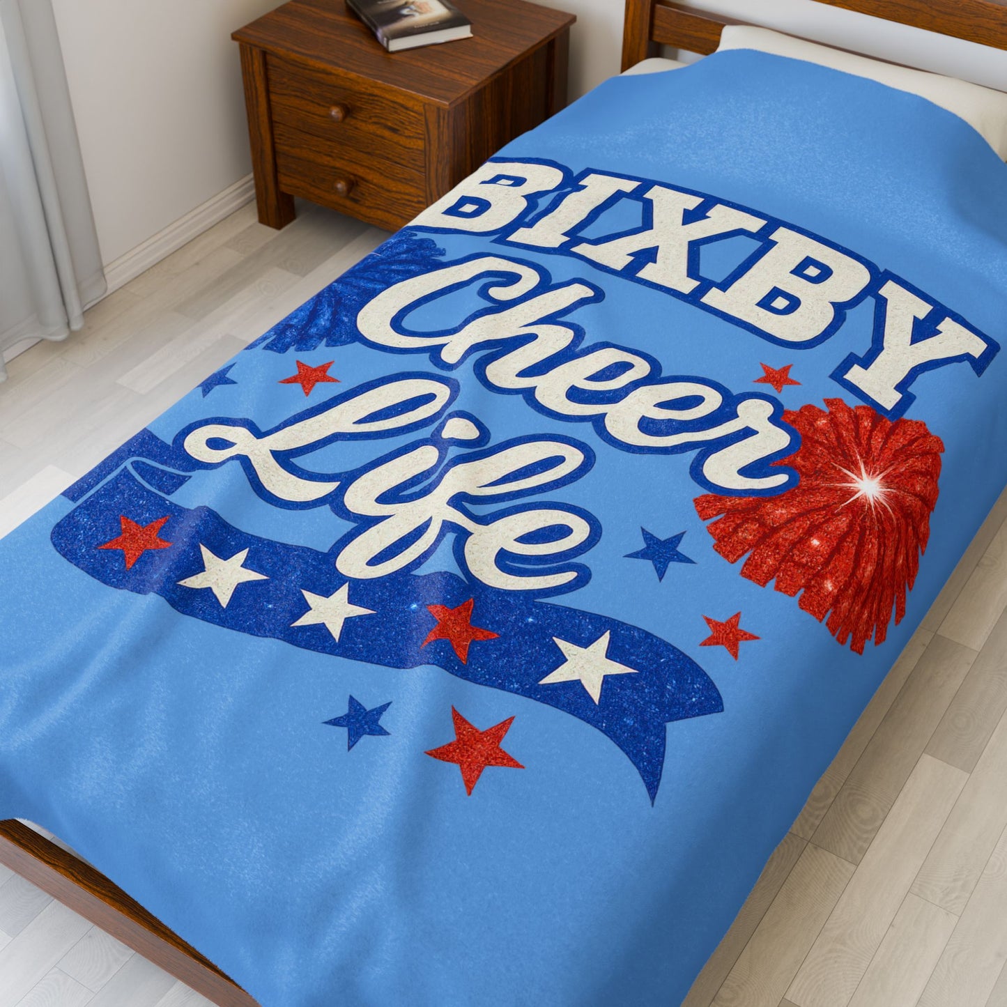 Bixby Cheer Life Velveteen Plush Blanket