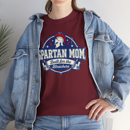 Spartan Mom T-Shirt - Built for the Bleacher, School Spirit Mom Tee