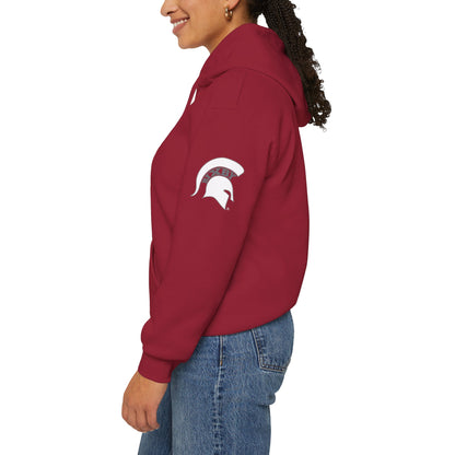 Bixby Spartans 'B' Logo With Sleeve Spartan Hoodie