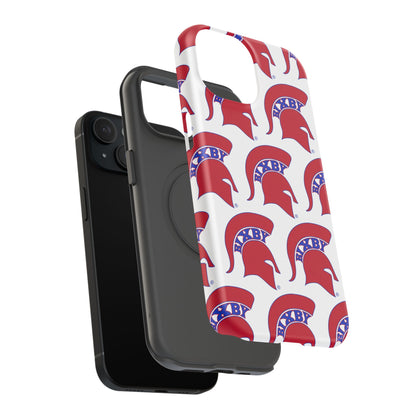 Bixby Spartan Red Logo Impact Resistant iPhone Case
