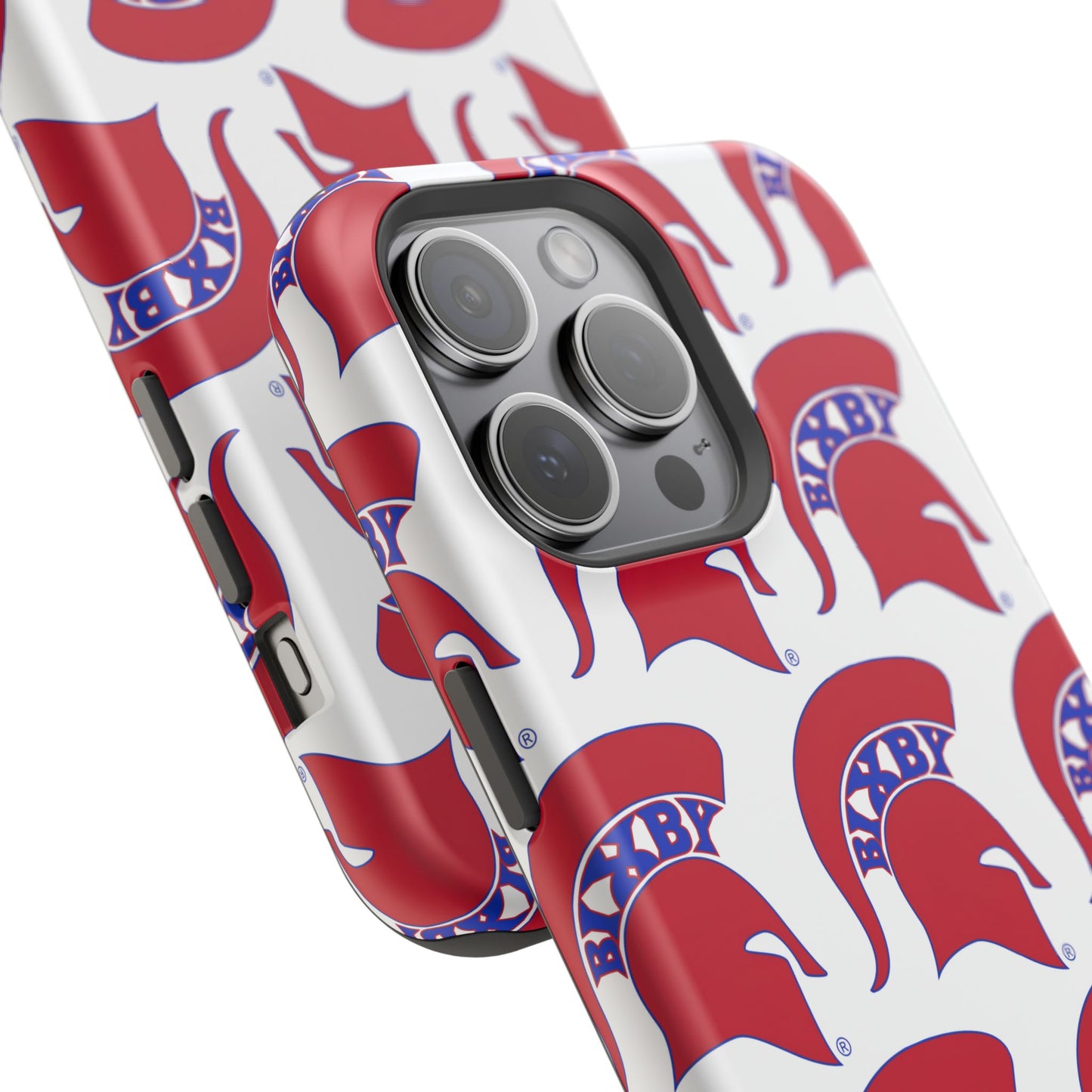 Bixby Spartan Red Logo Impact Resistant iPhone Case