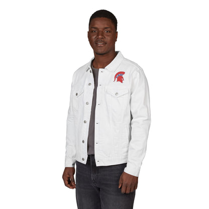 Spartan Red Logo Premium Class Denim Jacket