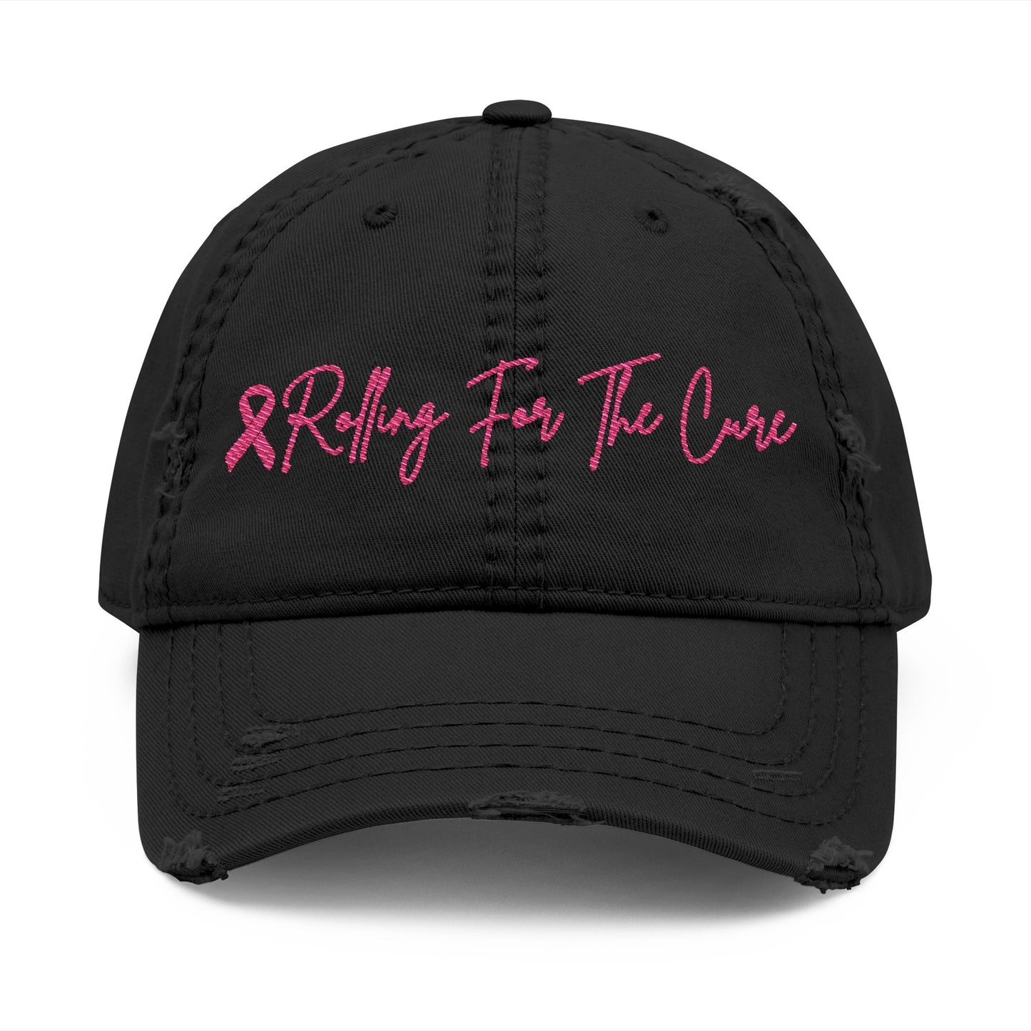 Where RV USA Breast Cancer Awareness Embroidered Distressed Ballcap