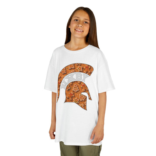 Bixby Spartan Gingerbread Helmet Youth Gildan Tee