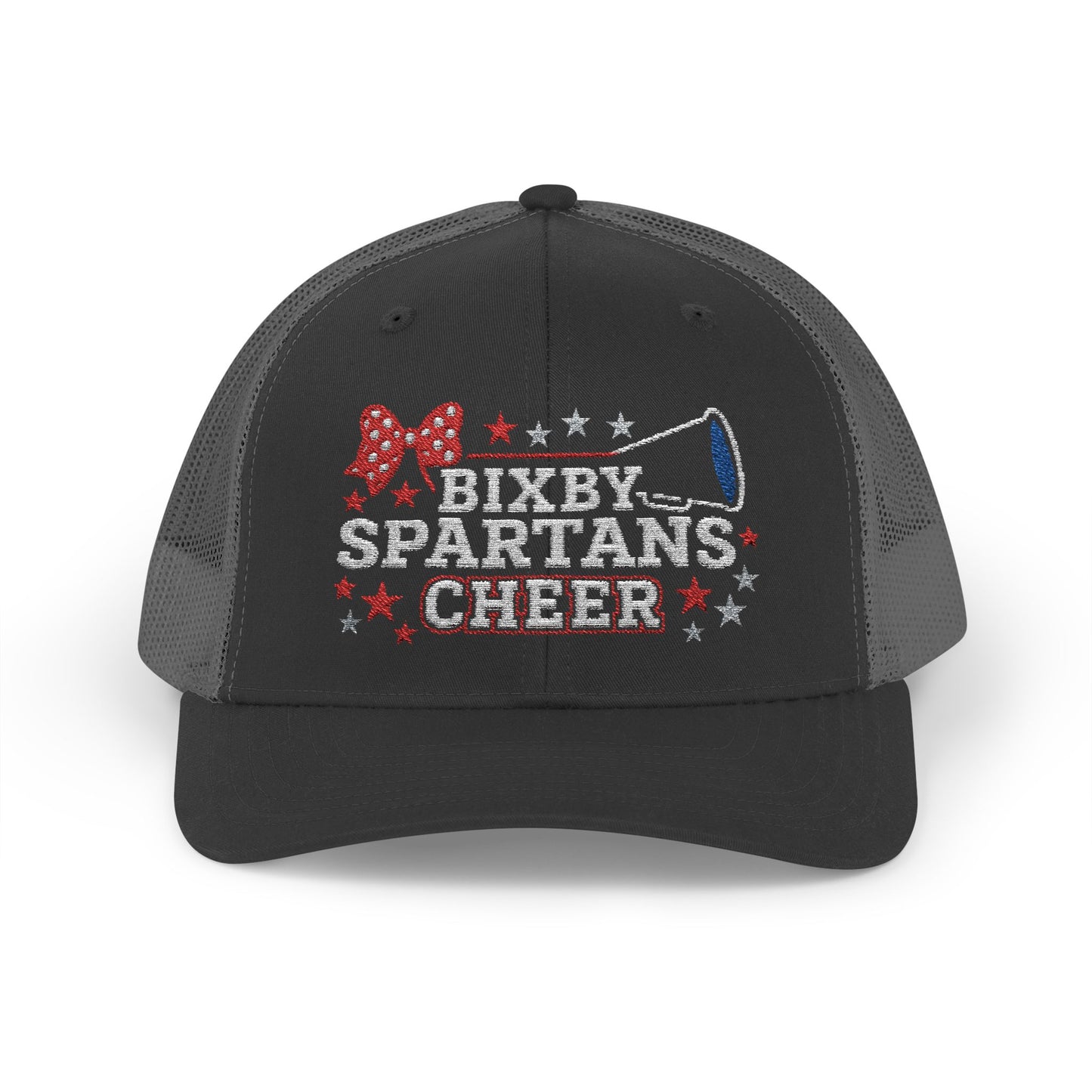 Bixby Spartans Cheer Embroidered Trucker Snapback