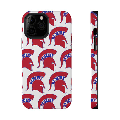 Bixby Spartan Red Logo Impact Resistant iPhone Case