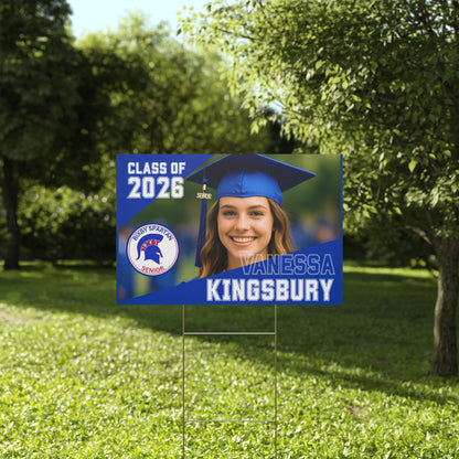 Bixby Spartan Senior Graduate Yard Sign