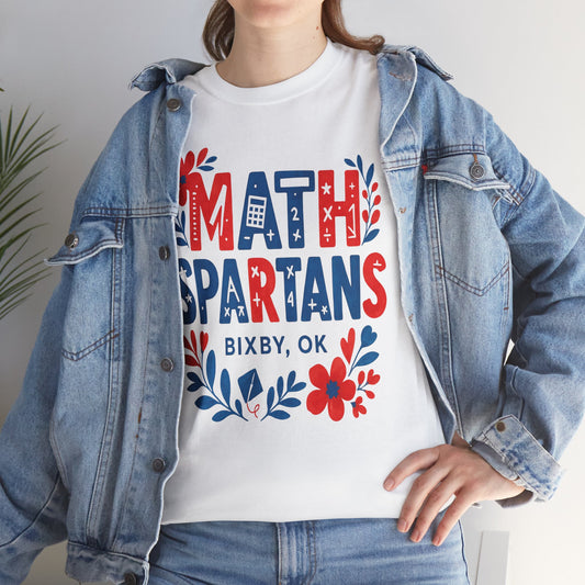 Floral Math Spartan Gildan Tee