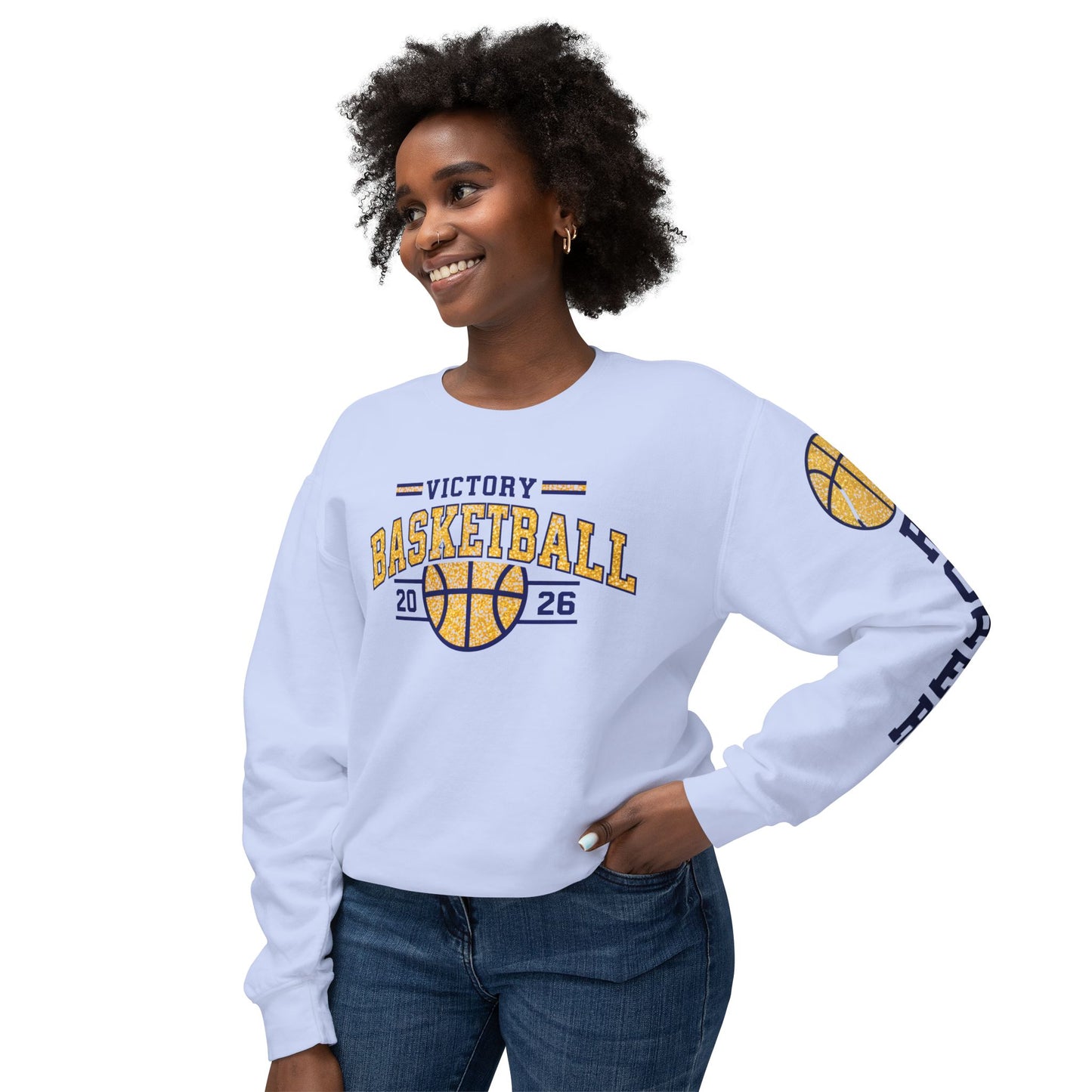 Victory Basketball Crewneck Comfort Colors Sweatshirt