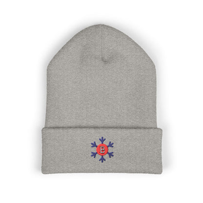 Bixby Spartans Snowflake B Embroidered Winter Beanie