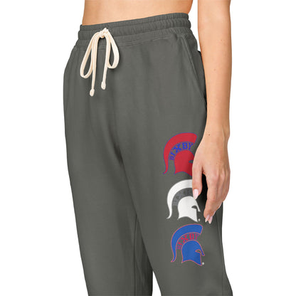 Bixby Spartan Logo Red White & Blue Comfort Colors Sweatpants