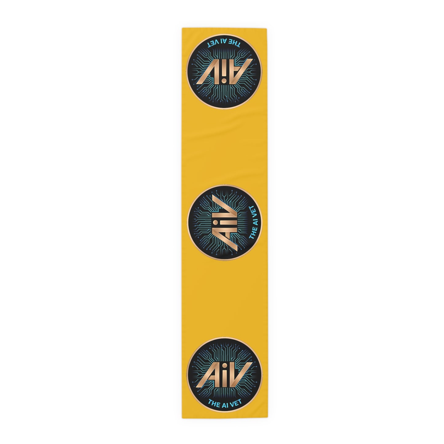 The AI Vet Round Logo Table Runner