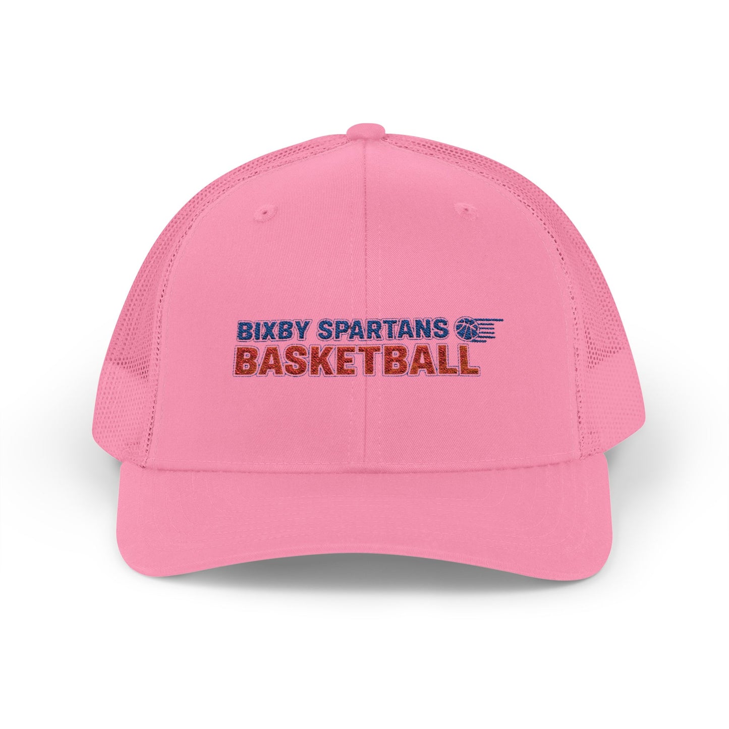 Bixby Spartans Basketball Embroidered Trucker Snapback