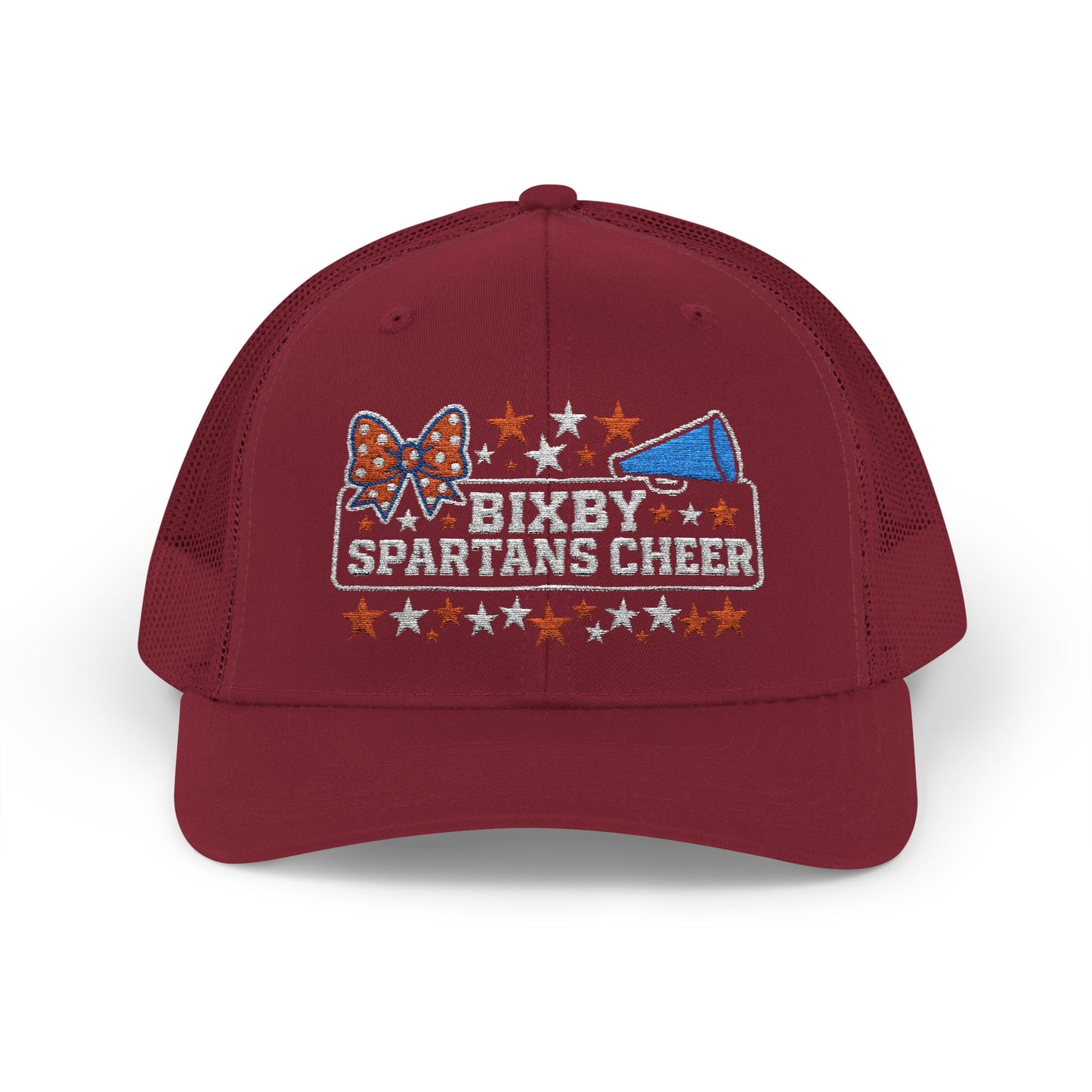 Bixby Spartans Cheer Embroidered Trucker Snapback