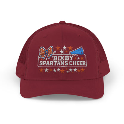 Bixby Spartans Cheer Embroidered Trucker Snapback