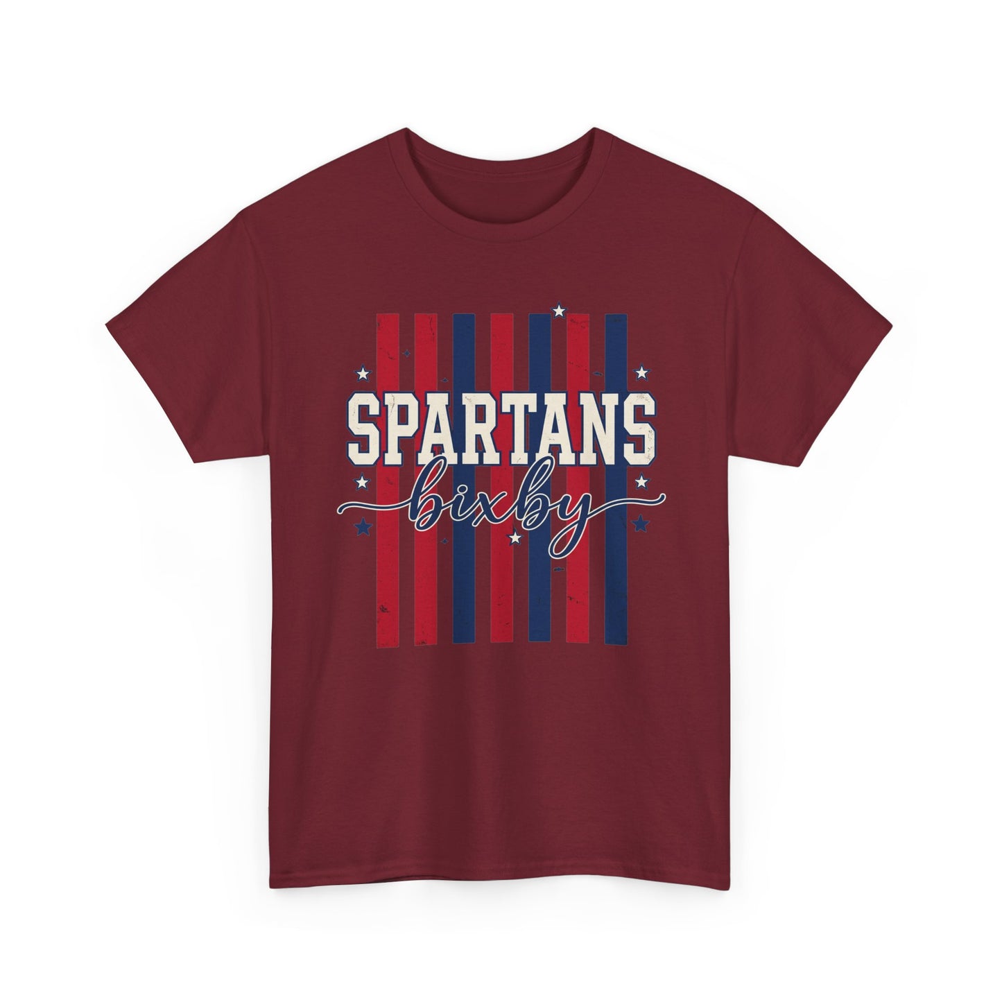 Bixby Spartan Patriotic Gildan Tee