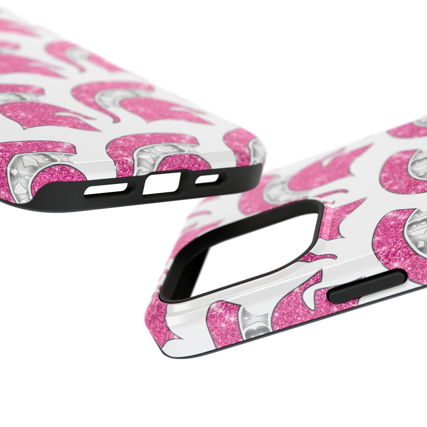 Bixby Spartan Pink Bling Logo Impact Resistant iPhone Case