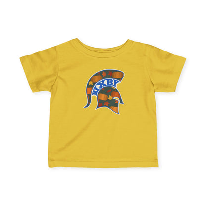 Bixby Spartans Pumpkin Patch Helmet Infant Tee – Baby Fall Pumpkin Shirt