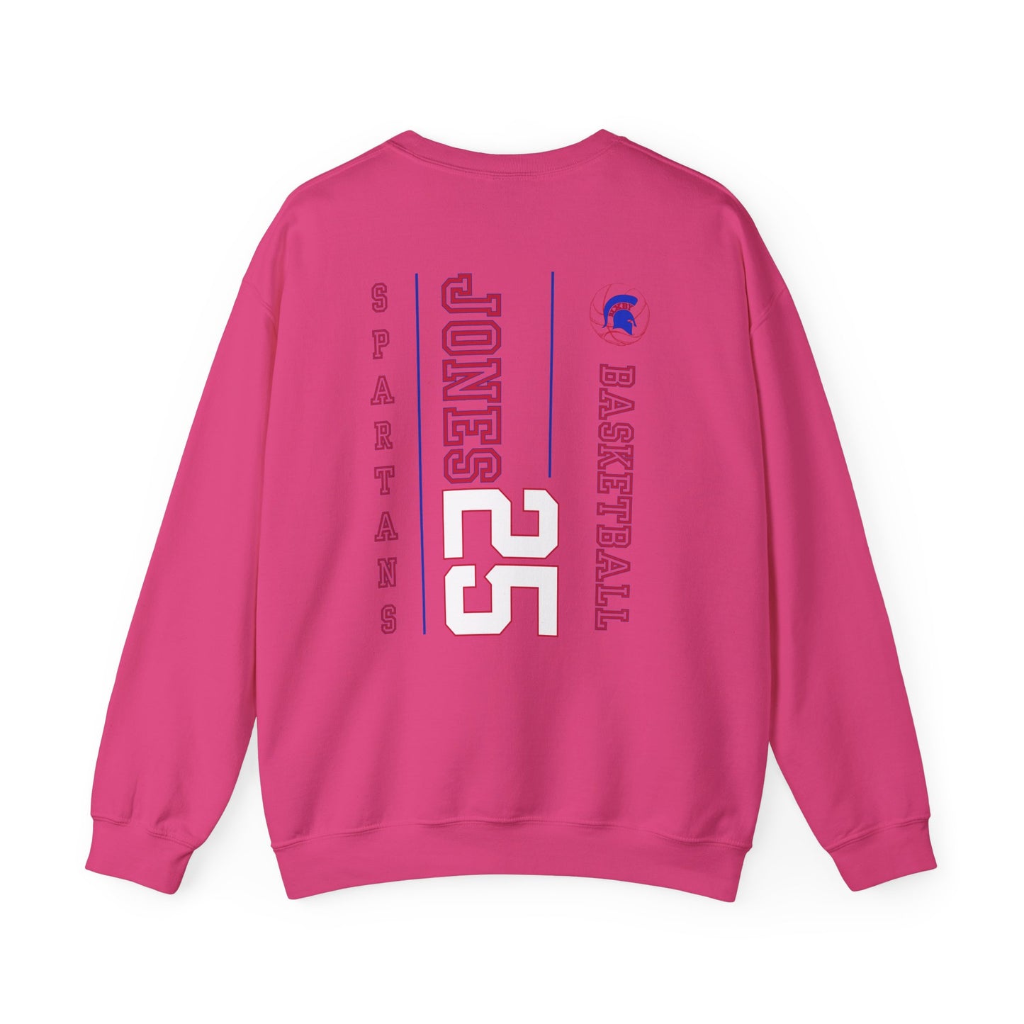 Personalized Boys Bixby Spartan Basketball Crewneck Sweatshirt