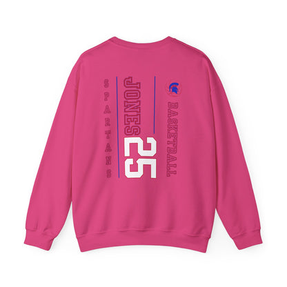 Personalized Boys Bixby Spartan Basketball Crewneck Sweatshirt